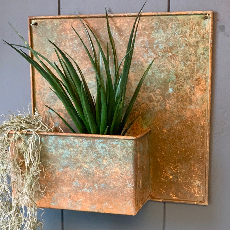 Verdigris Wall Planter LTZAF089