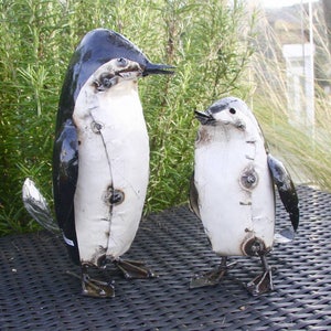 LARGE METAL PENGUIN (LEFT ONE)