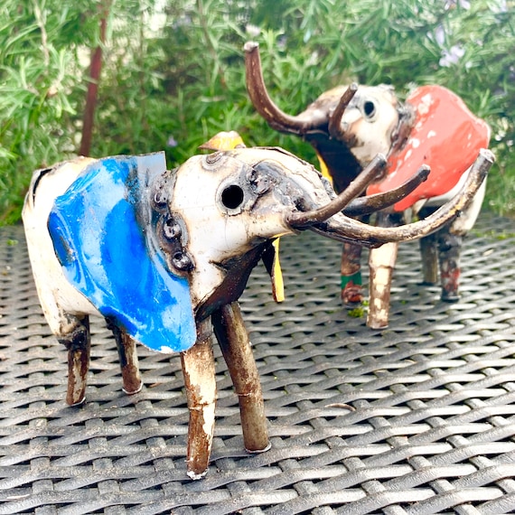 Recycled Metal Elephant ART069