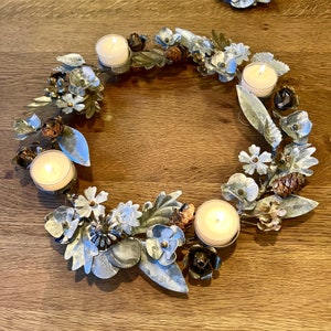 Floral Advent Candle Holder