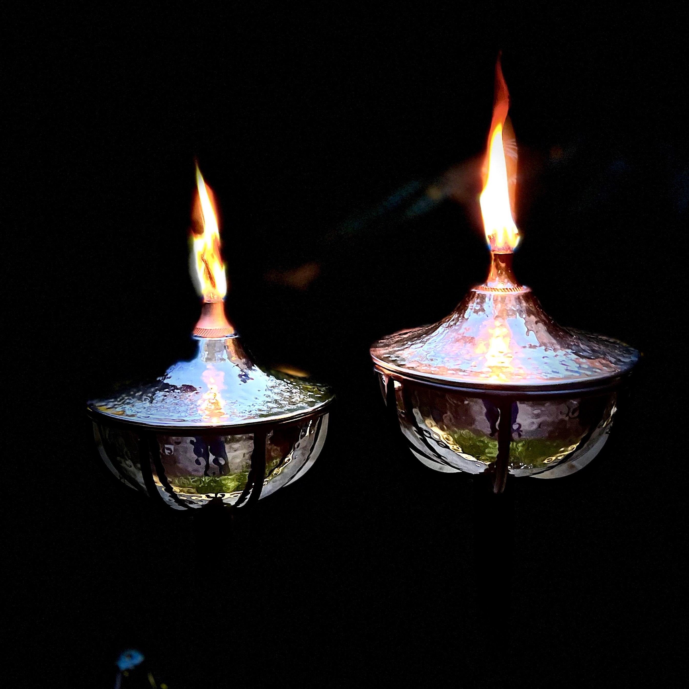 Steel Hammered Bowl Oil Torch - Etsy Canada