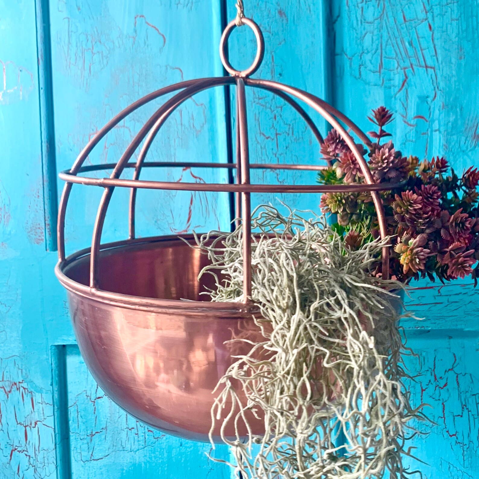 Copper Globe Hanging Planter PRE ORDER September LTZAF012 Etsy