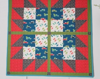 Christmas Mini Quilt Kit: Beginner DIY Table Topper or Wall Hanging, Fabric & Batting Included!