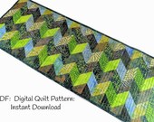Table Runner Quilt Patterns, Quilted Table Runner Patterns, 2 1 2 inch Strips or Jelly Roll Pattern, Digital Download, Intermediate