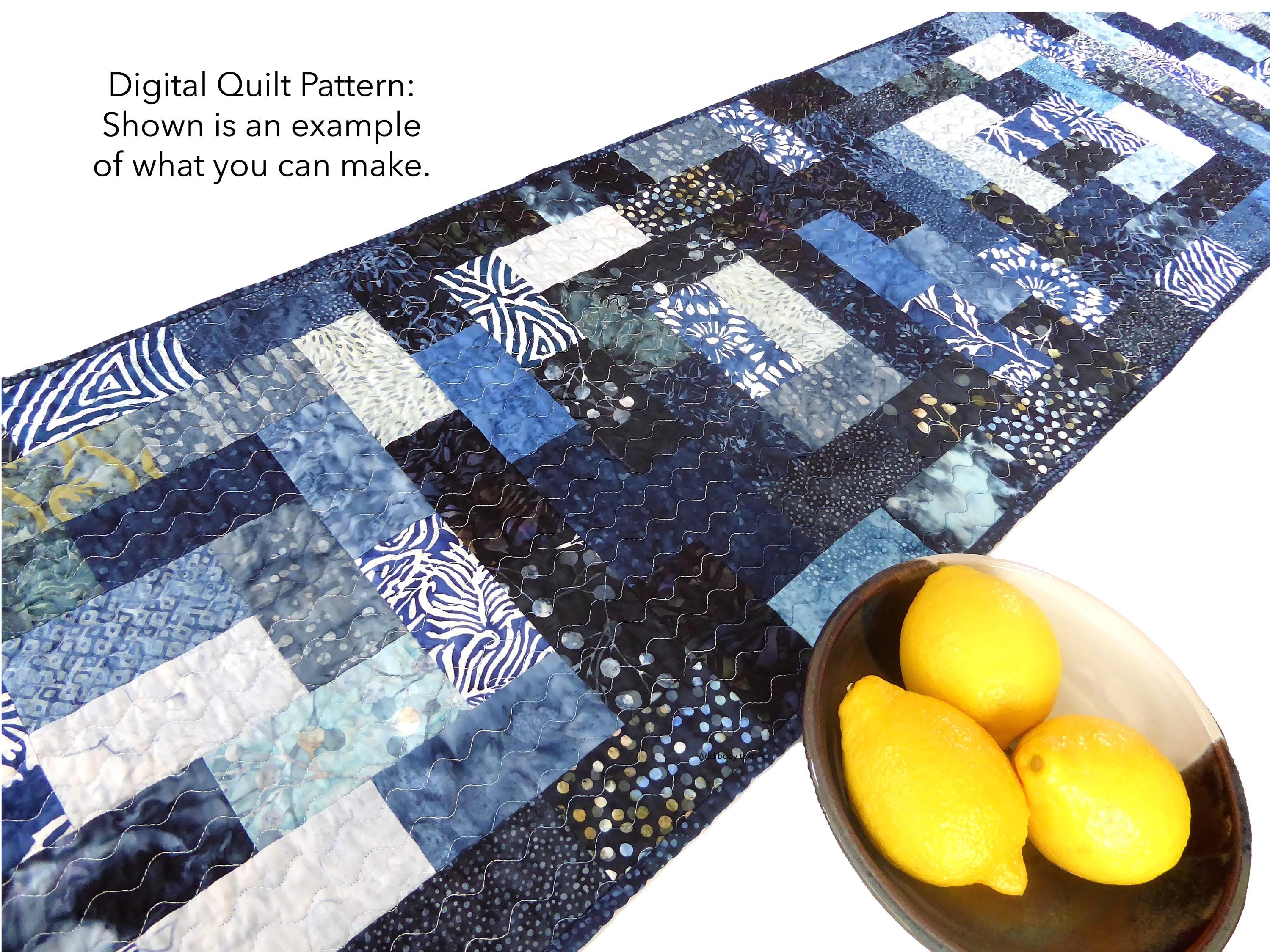 Quilted Table Runner Pattern, Beginner Sewing (digital Download) - Etsy