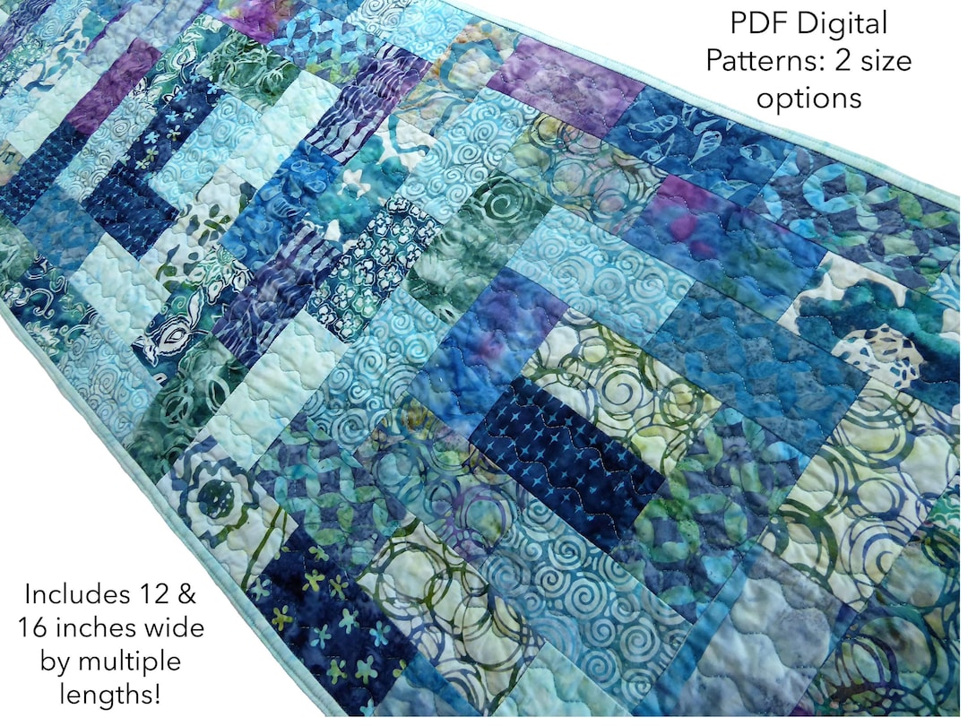 Quilted Table Runner Pattern, Beginner Sewing (digital Download) - Etsy
