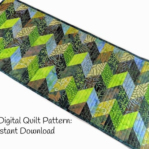 Table Runner Quilt Patterns Quilted Table Runner Patterns 2 Etsy