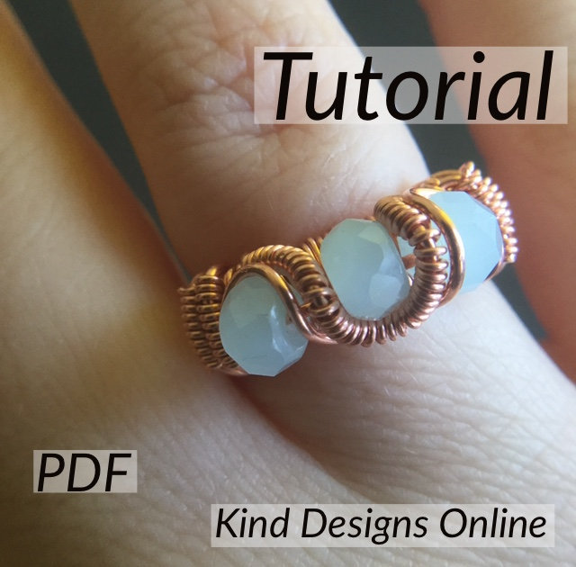 Evolving Waves Ring Tutorial - Wire Wrap Ring Tutorial - Easy Wire Ring ...