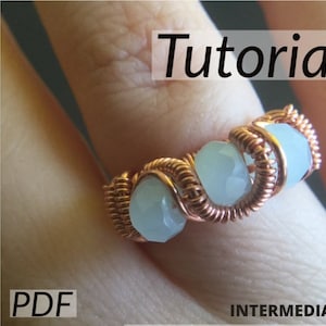 Evolving Waves Ring Tutorial - Wire wrap ring tutorial - Easy wire ring tutorial - DIY jewelry Making - wire weaving tutorial  Ring Tutorial