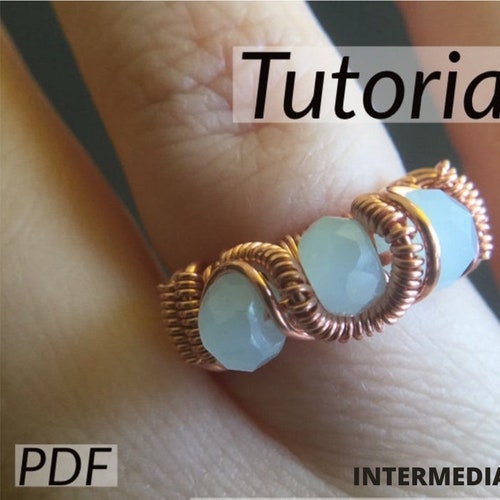 Evolving Waves Ring Tutorial Wire Wrap Ring Tutorial Easy Etsy
