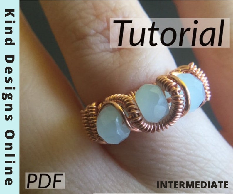 Evolving Waves Ring Tutorial Wire Wrap Ring Tutorial Easy Etsy