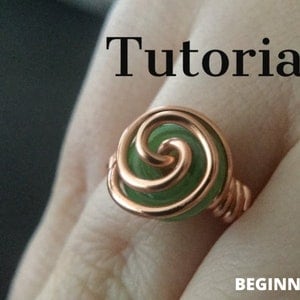 Spiraling Ring Tutorial - Beginner ring Wire wrapping Tutorial - DIY Pattern - Jewelry Tutorial Wire, WIRE Ring Tutorial, Easy Ring DIY Gift