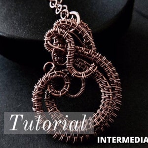 Wire wrap Tutorial Necklace Tutorial Pendant Jewelry Tutorials Wire Woven pdf digital download DIY Jewelry kit tutorials wire wrapping kit