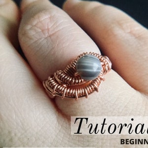 Third Eye Ring Tutorial - DIY jewelry - Tutorial Wire Wrapped Jewelry - Wire Wrapped Ring Tutorial - DIY Crafts - Petite Rings Wire Weaving