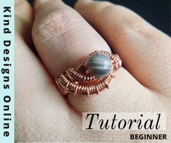 Third Eye Ring Tutorial DIY Jewelry Tutorial Wire Wrapped Jewelry Wire  Wrapped Ring Tutorial DIY Crafts Petite Rings Wire Weaving -  Canada