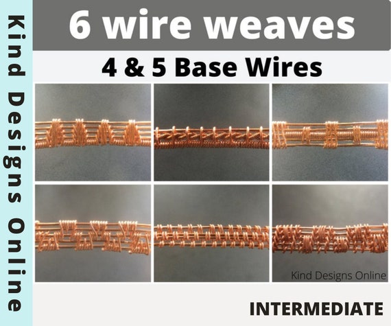 Wire Wrapping Tutorial, 4 & 5 Base Wires Weaves, Wire Weaving Tutorial, Wire  Wrap Tutorial, Wire Jewelry Tutorials, Wire Wrap Patterns, DIY -  Canada