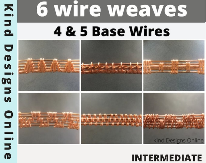 Wire Rapp Patterns TUTORIAL: Wire Weaving Pattern, Slash Weave Design, Wire Wrap Copper ...