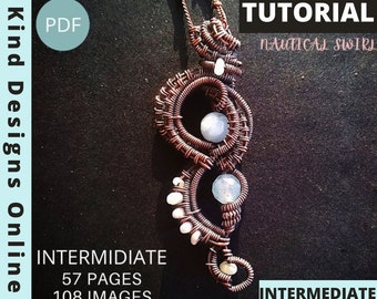 Wire Jewelry Tutorial Wire Wrap Digital PDF Step by Step Guide PDF Download how to wire wrap Jewelry Tutorial Digital Download wire weaving