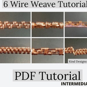6 Wire Weave Tutorials - Wire wrap pattern tutorials - 3 Base Wire Weaves - Wire Wrapped Jewelry Tutorial Beginner & Intermediate - DIY