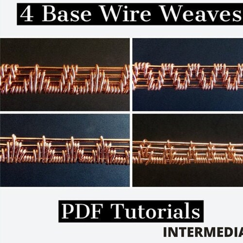 Wire Wrap Tutorial W 4 Base Wires Wire Wrapping Weave Designs - Etsy