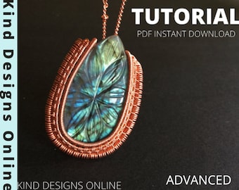 Tutoriel pour enrouler du fil de fer pour pendentif Tutoriel avancé sur la fabrication de bijoux en fil de cuivre