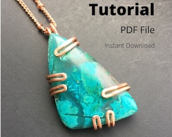 Anleitung für einen Käfiganhänger - Anleitung für Cabochons mit Draht umwickelt - DIY Wire Wrapping - Wire Wrapping Draht - Cabochon Anleitung