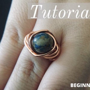 Swirling Ring - Easy Wire Tutorial For Beginner Wrappers - Wire Wrapped Jewelry Tutorials for Beginners - How to Make Rings - DIY Rings