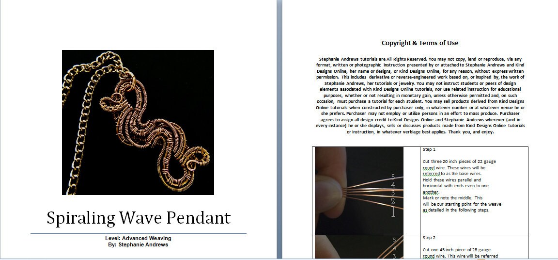 Advanced Jewelry Tutorials Wire Weaving Tutorials Wire Wrapping Pendant ...