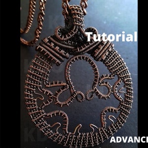 Octopus Medallion Tutorial, Cthulhu inspired, Wire Wrapping Tutorial, Sea Animal diy, Unisex jewelry, Wire men's Pendant Tutorial, Squid PDF