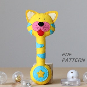 Newborn rattle/Rattle pattern/tiger rattle/Animal rattle Pattern/Baby shower / Baby toys PDF/ PDF Pattern