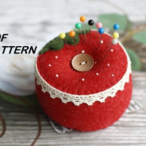 Strawberry  Pincushion/  Pincushion /Pincushion pattern/Fruit Cushion/Hand made/hand sewing/decorating the house/PDF Pattern