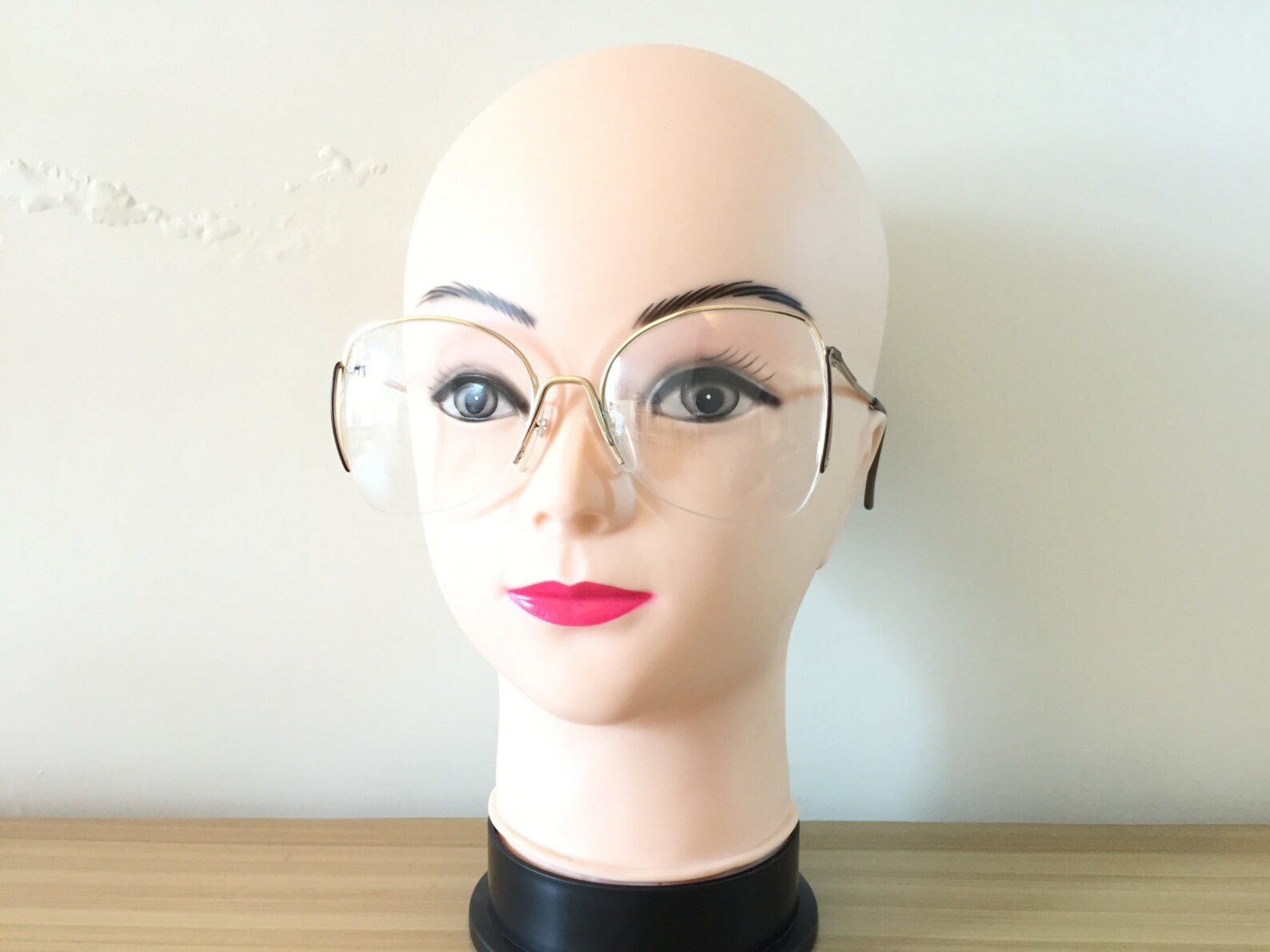Gold Eyeglasses Vintage Brown Eyeglasses Oversized Eyeglasses Etsy
