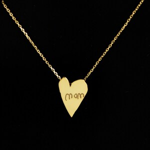 Personalized jewelry, custom made gold plated silver necklaces from your children's drawings, perfect gift, gift for her image 3