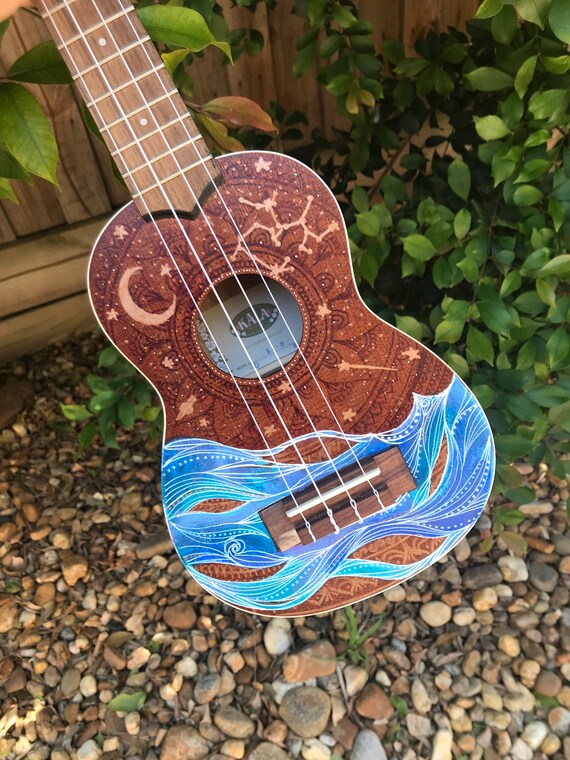 In The Night Garden Zodiac Star Sign Hand Painted Ukuleles Etsy