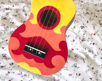 Custom Characters/Artwork | Anything and Everything! | Hand Painted ukuleles personalised by Coral Flamingo