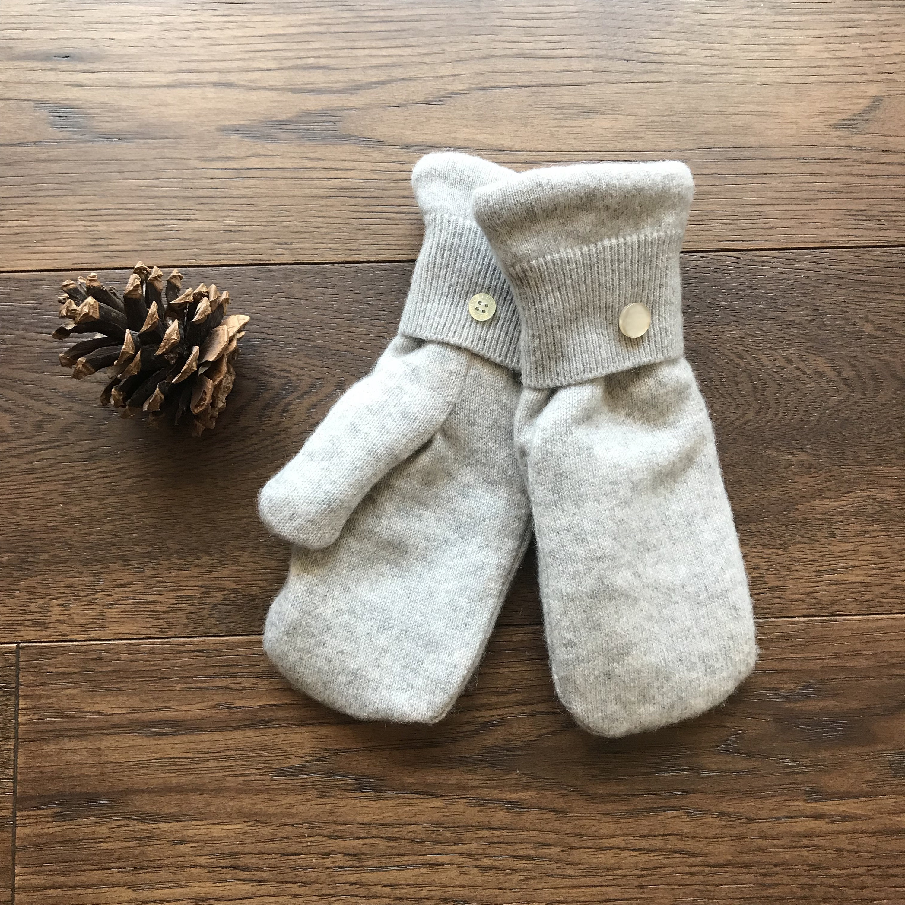 100 Cashmere Sweater Mittens lined in Cashmere Women's Etsy