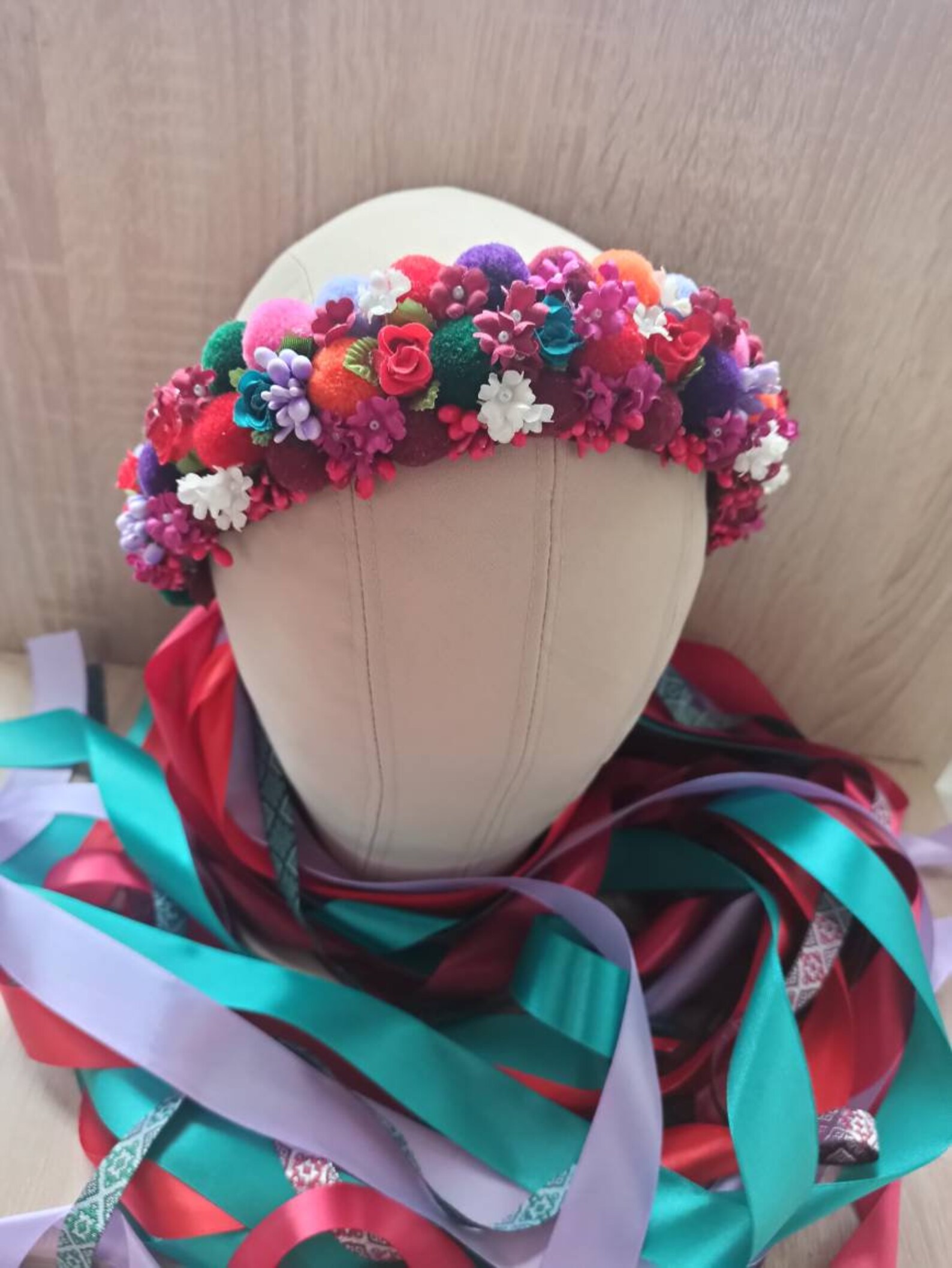 Ukrainian Flower Crown Ukraine National Hair Wreath Bride Etsy