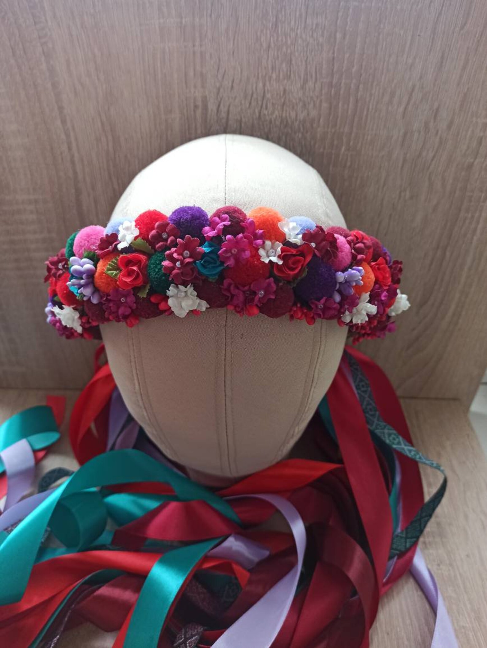 Ukrainian Flower Crown Ukraine National Hair Wreath Bride Etsy