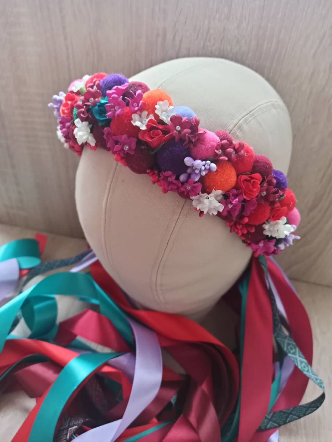 Ukrainian Flower Crown Ukraine National Hair Wreath Bride Etsy