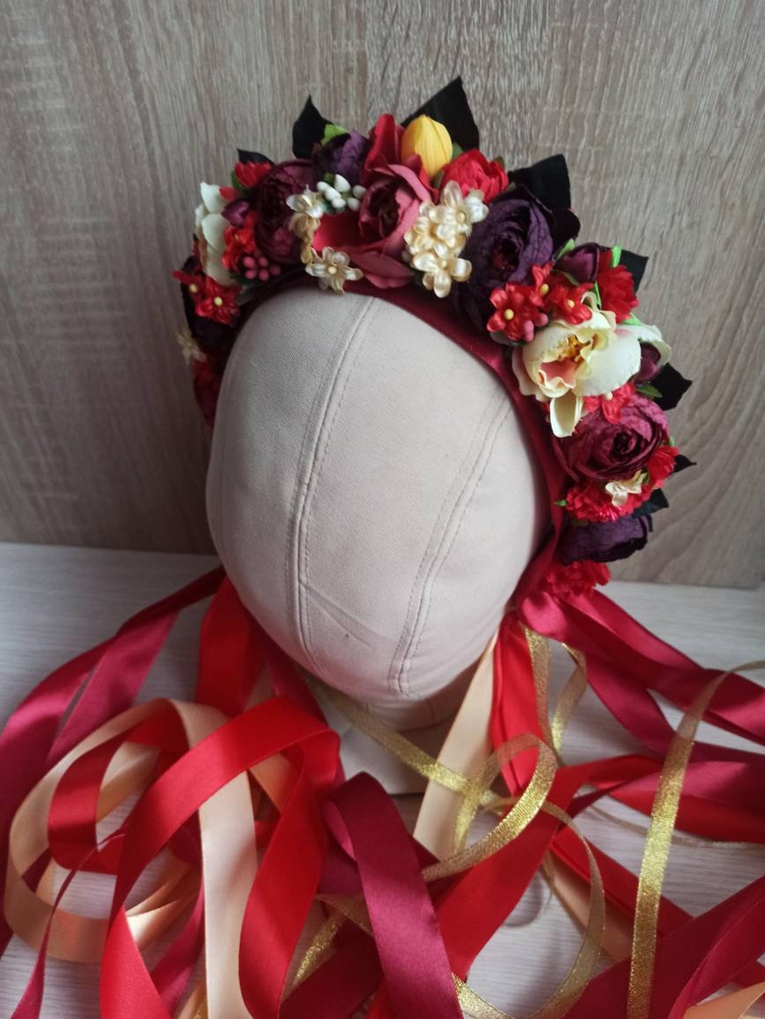 Ukrainian Flower Crown Ukraine National Hair Wreath Bride Etsy