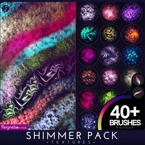 Procreate Texture Brushes - Premium Textures Bundle - Procreate shimmer brush, Procreate Sparkling Brushes, Procreate Foil Glitter Brushes