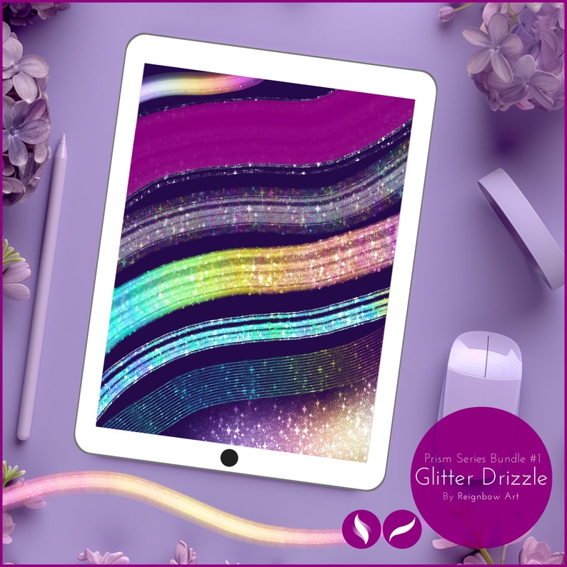 Procreate Illustration Glitter Brushes - Premium Texture Bundle ...
