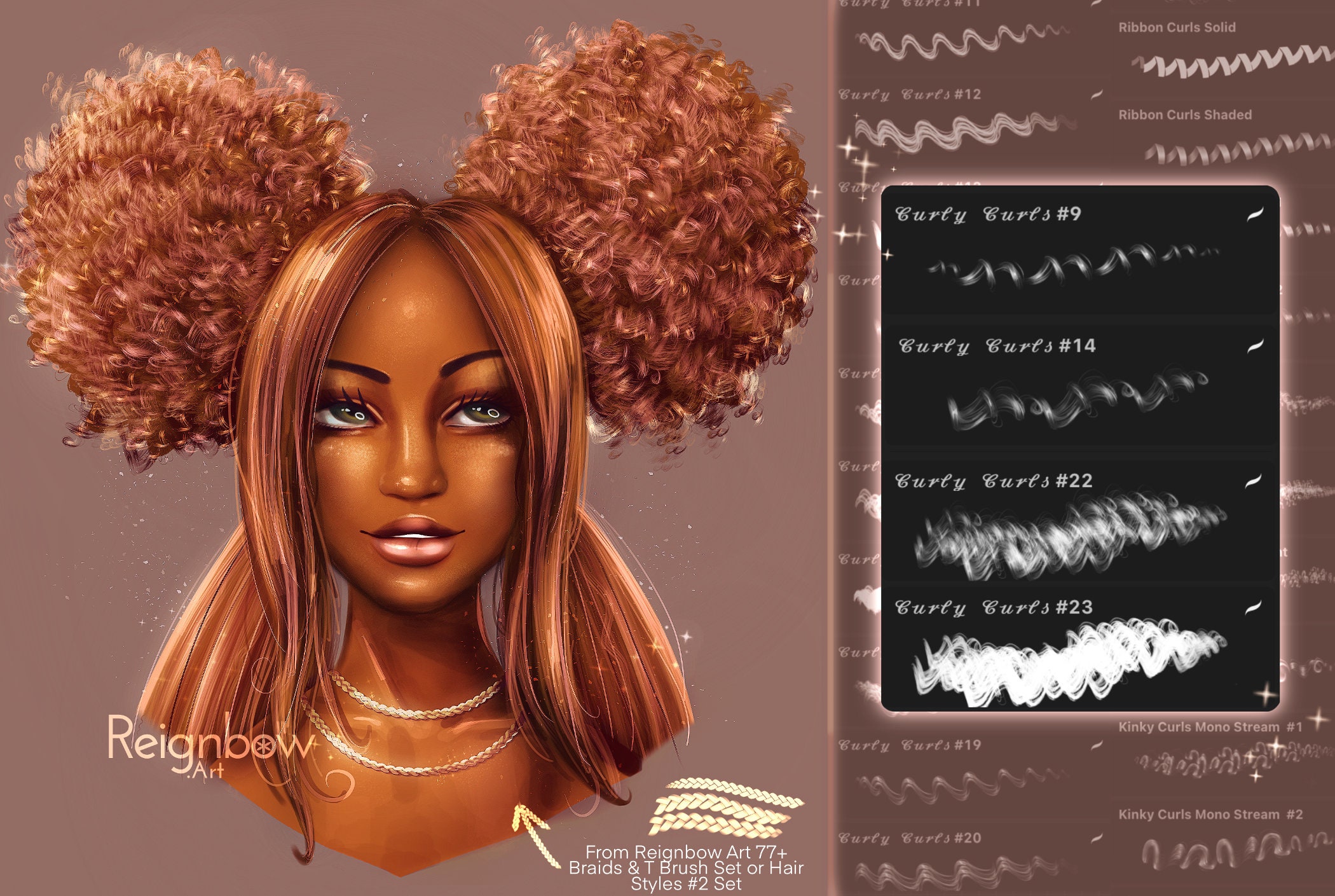 Hair Brushes / Clip Studio Paint Hair Brushes Etsy