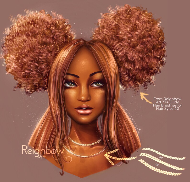 Hair Brushes / Clip Studio Paint Braids and Twists Etsy