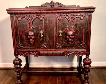 Gothic Sideboard Wednesday Adam’s Skull Furniture Alchemy Furniture