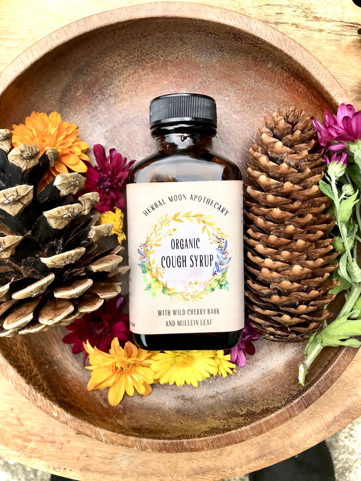 Organic AllNatural Cough Syrup organic herbs and raw Etsy