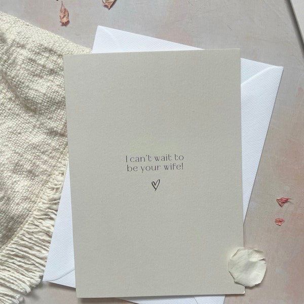 Valentines Card for Husband/wife to be - Card for Fiancé - Valentines card - newly engaged Valentines card  - valentines card 2024 wedding