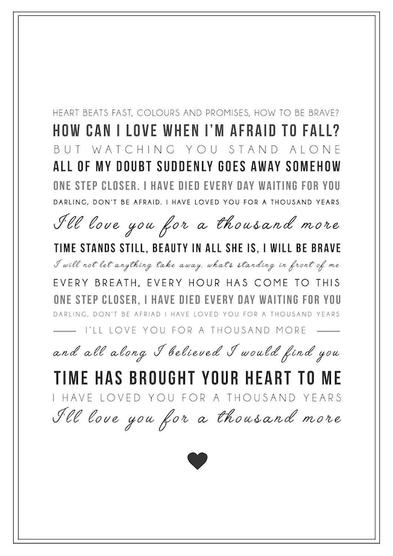 A Thousand Years Lyrics