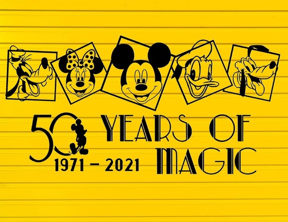 Magical Celebration 50th Anniversary - Magic Kingdom - Character - SVG