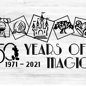 Most Magical Celebration 50th Anniversary - Magic Kingdom - SVG
